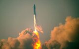 SpaceX’s Starship spacecraft and Super Heavy rocket launch from Starbase on April 20, 2023.
