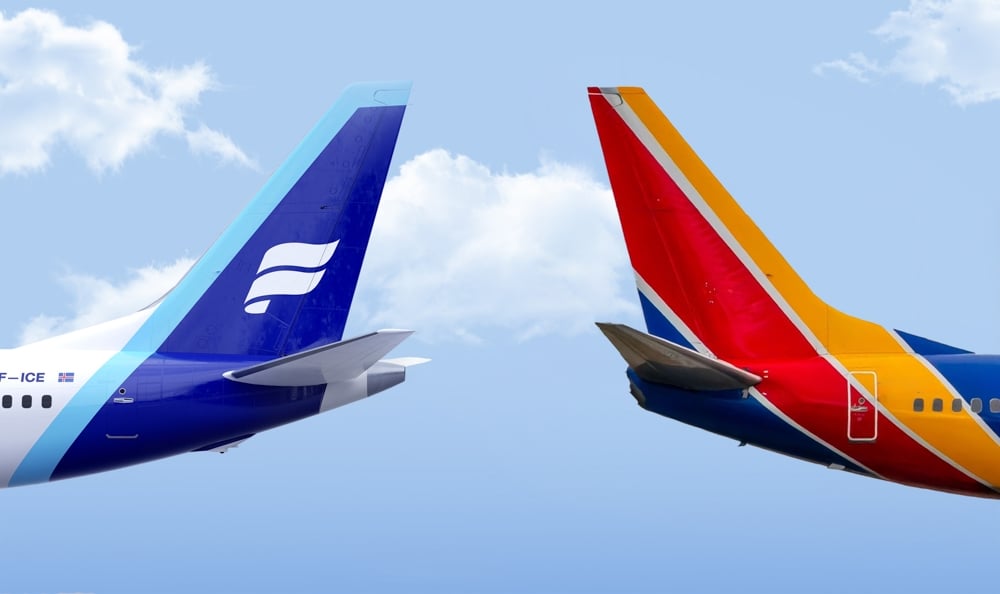 Southwest se asocia con Islandiair para ofrecer vuelos de Europa