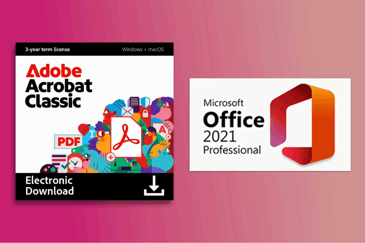 Ahorre más del 80% en este paquete Adobe Acrobat + Microsoft Office Pro 2021